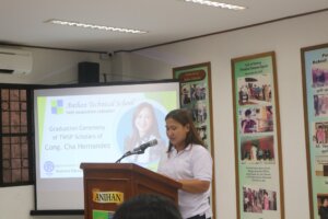 Anihan Technical School | Cong. Cha Hernandez Attends Graduation of Calambeño Scholars